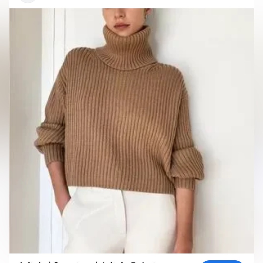 Babaton Tan Turtleneck Sweater - Picture 8 of 10